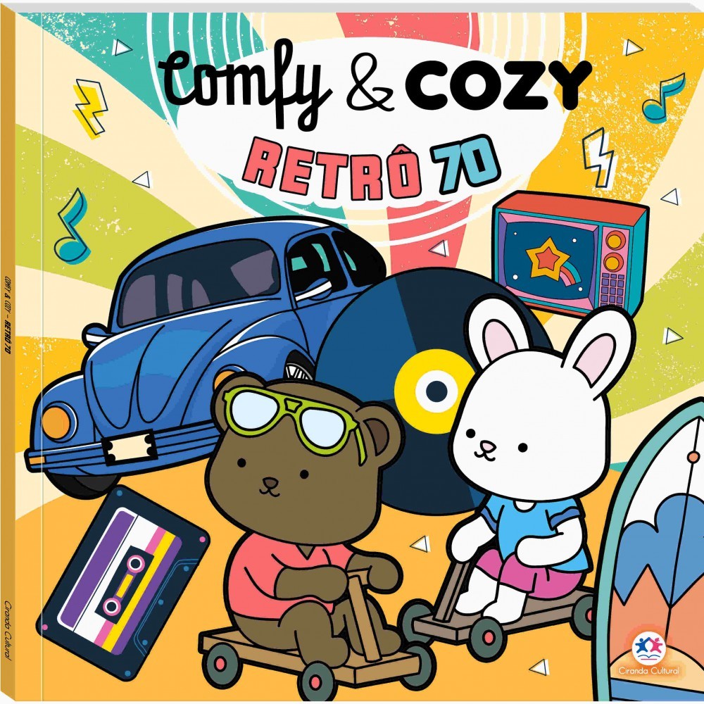 Livro Comfy and Cozy - Retrô 70 em Oferta na Shopee