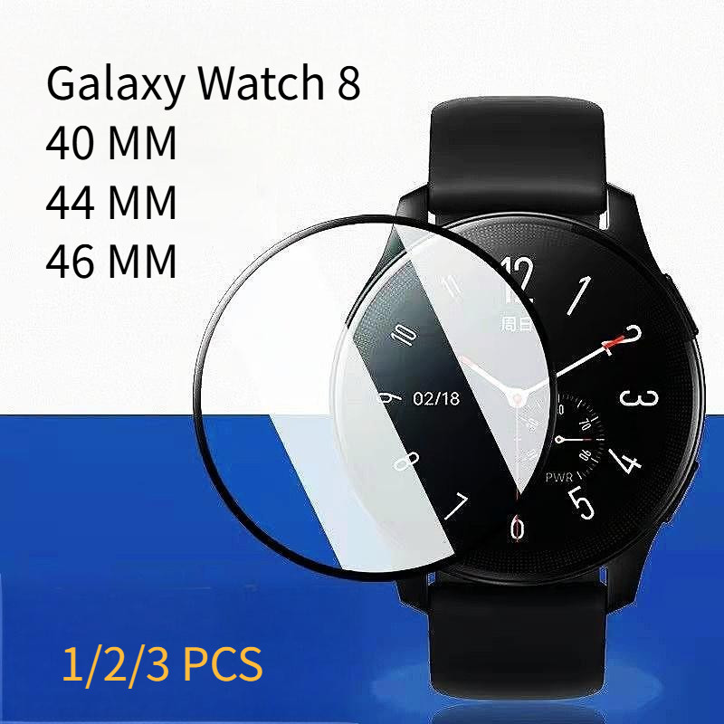 Película Samsung Galaxy Watch 8 – Flexível, Transparente, Borda Preta, Proteção de Tela em Oferta na Shopee