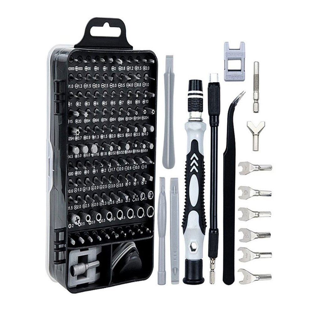 Kit  Ferramentas 120 Peças Jogo Chaves De Fenda Multiuso Celular Notebook Tablet Reparação em Oferta na Shopee