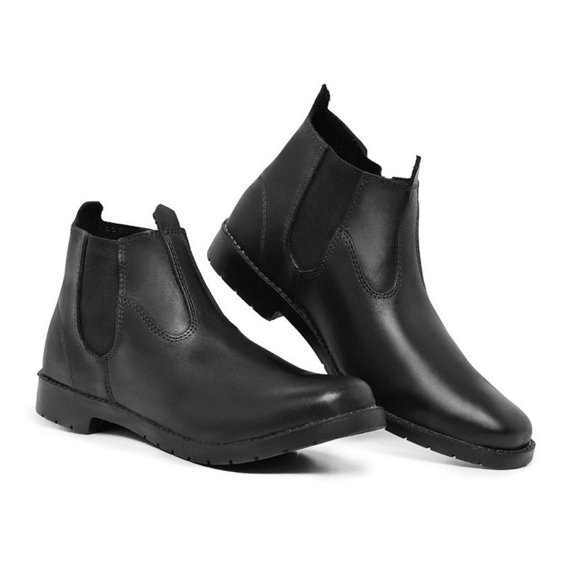 Botina Bota Mateira Sola de Pneu Em Couro Promoção em Oferta na Shopee
