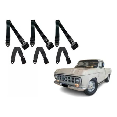 Kit Cinto De Segurança Chevrolet C10 D10 Dianteiro Completo em Oferta na Shopee