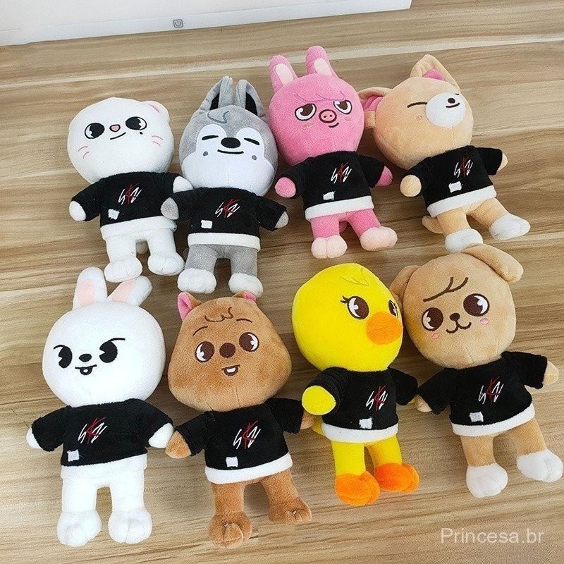 Detalhes do Skzoo Plush Toys KPOP Stray Kids Estrela Cartoon Animal Stuffed Doll Brinquedo De Pelúcia Boneca Presentes Infantis
