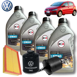KIT TROCA DE ÓLEO VW 5W40 + FILTROS ( FOX 1.6 8V 2010 - 2017)