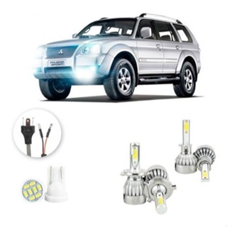 Lâmpadas Ultra Led Mitsubishi Pajero Sport 20000lm Alto Baixo e Milha + Pingo Led em Oferta na Shopee