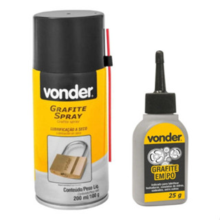 Kit Grafite Spray 100g + Grafite Em Pó 25g Vonder em Oferta na Shopee