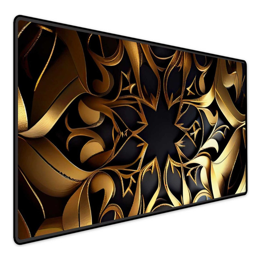 Mousepad Gamer Speed Extra Grande 65x32cm Royal Dourado