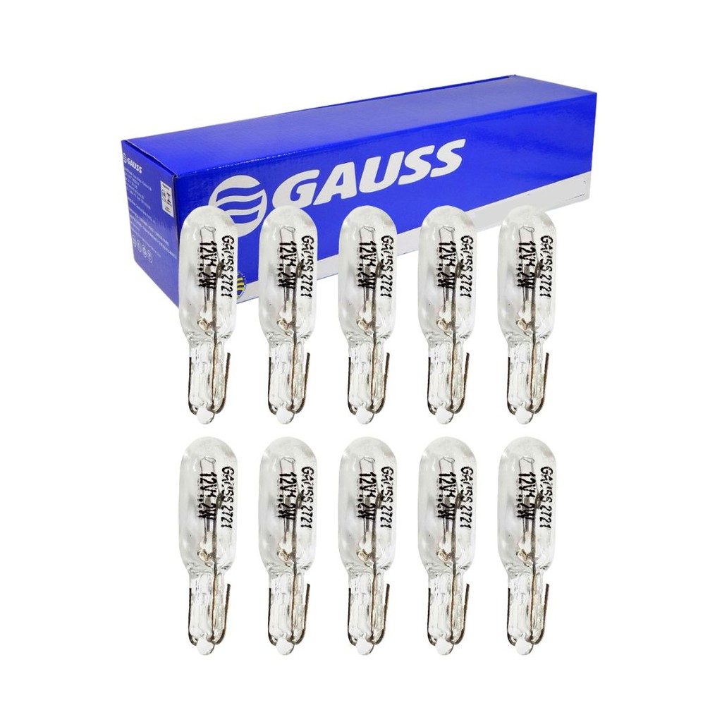 Kit 10 Lâmpadas Esmagada Pinguinho Painel Carro T5 12v 1,2w em Oferta na Shopee