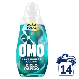 Lava-Roupas Líquido Omo Ciclo Rápido Ação Total Frasco 750ml em Oferta na Shopee
