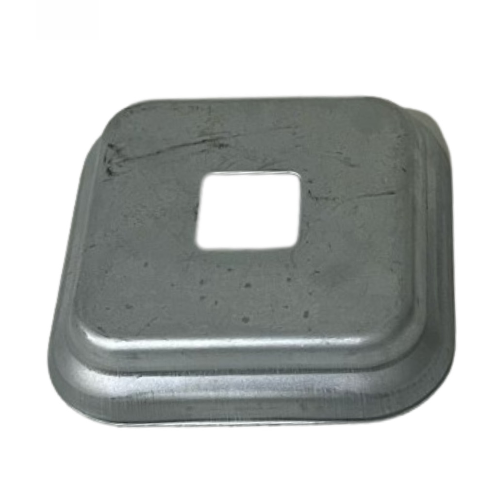 Canopla Quadrada Suporte Corrimão Ferro Polido 20x20 -10 Pçs