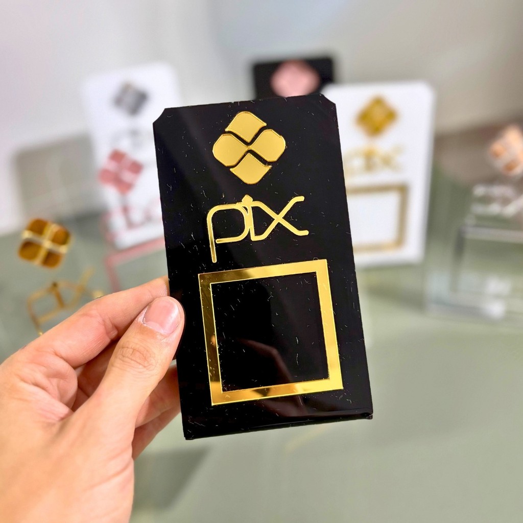 Display PIX Pagamento em Acrílico – Placa QR Code em Oferta na Shopee