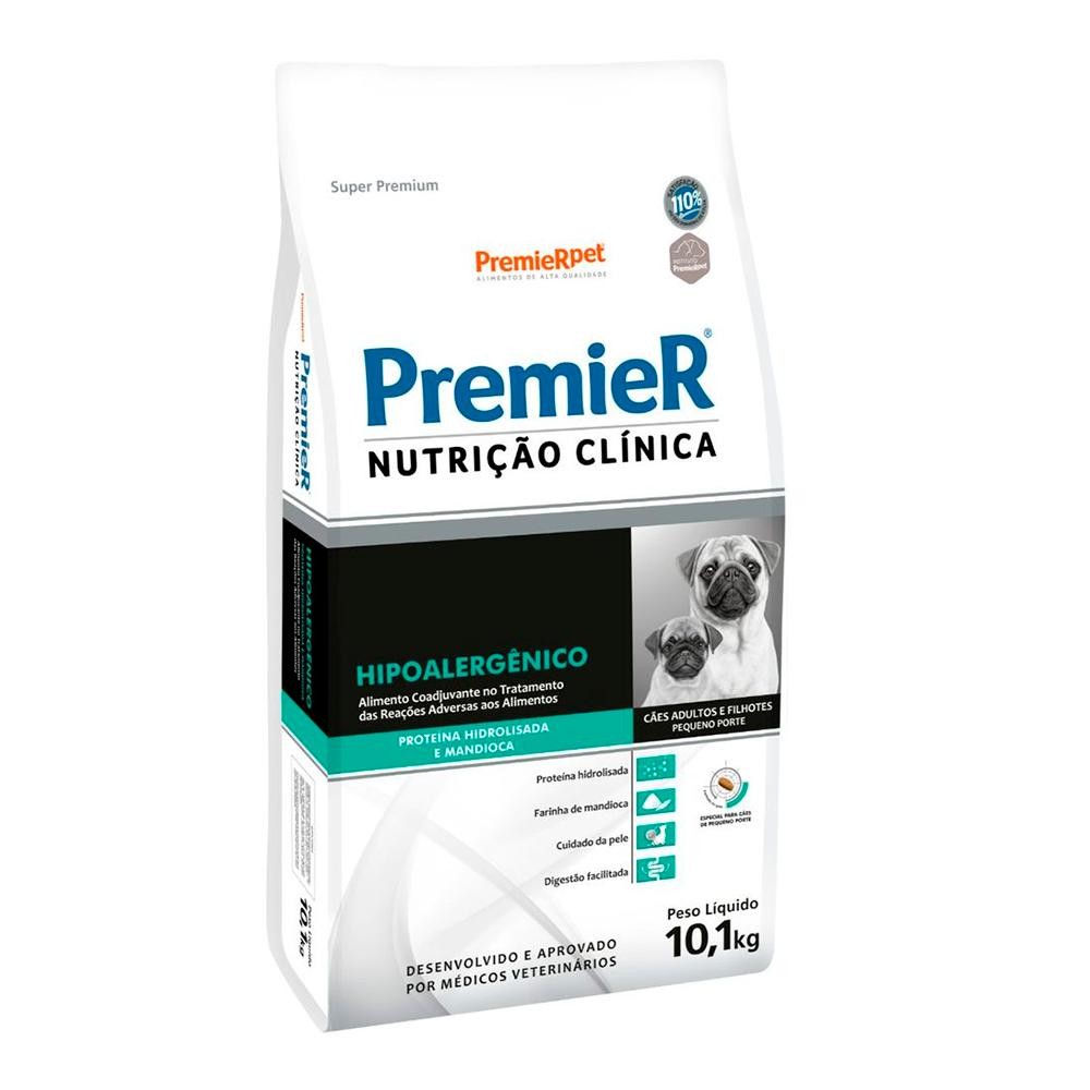 Ração Seca PremieR Nutrição Clínica Hipoalergênico Proteína Hidrolisada Cães Porte Pequeno 10,1Kg em Oferta na Shopee