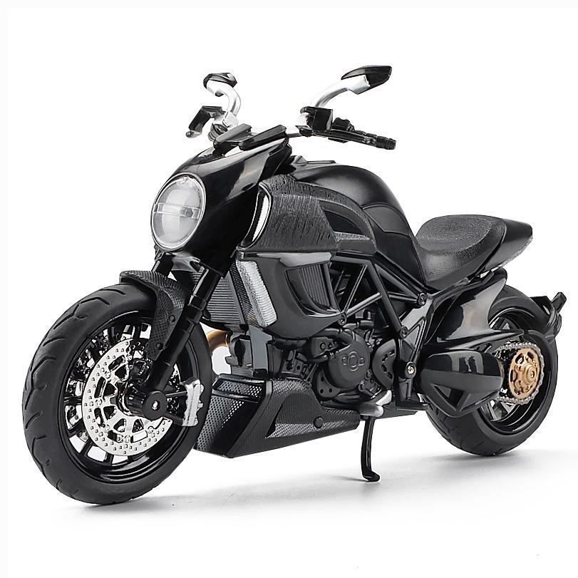 Miniatura Motocicleta Moto Metal Diecast Ducati Diavel - Escala 1/12