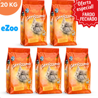 Kit 5 Areia Sanitária Higiênica Natural Argila para Gatos Gatissimo Fardo Fechado 4Kg Alfa Pet em Oferta na Shopee