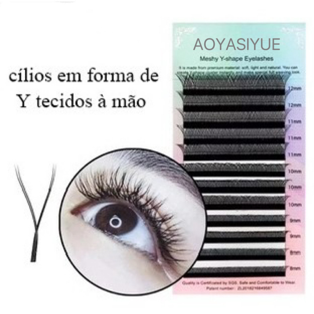 Cílios AOYASIYUE Y Volume Brasileiro Mix e Individual C D Alongamento Extensão Cílios-GUI ANA