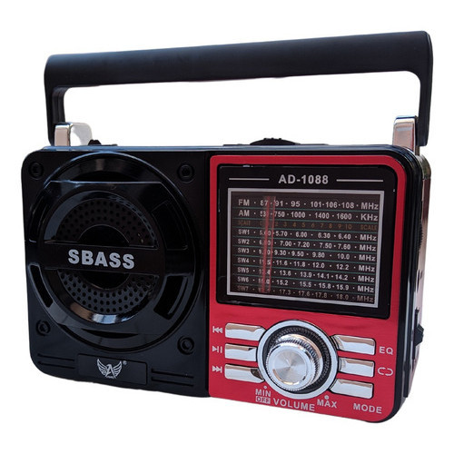 Rádio A Pilha E Tomada Am Fm 7 Faixas Pendrive Sd Portatil