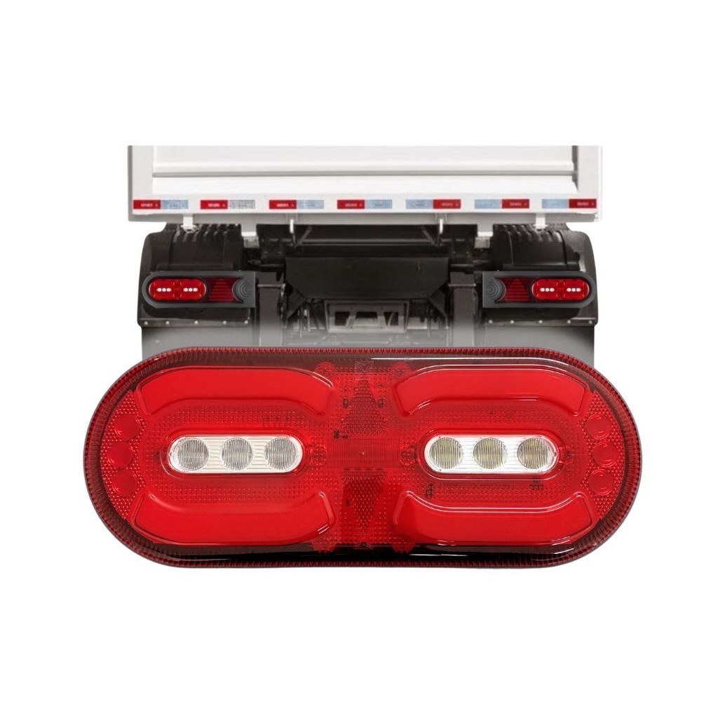 Lanterna Traseira Carreta Randon LED Implementos 12v - Spare Parts and Accessories for Vehicles