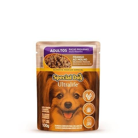 sache Ultralife Cães Adultos Porte Peq Frango ao Molho 100g