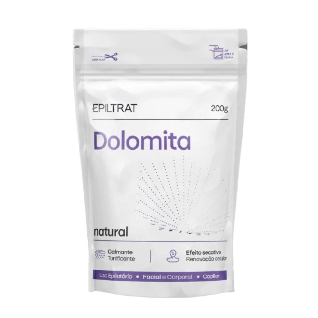 DOLOMITA COSMÉTICA NATURAL LABOTRAT EPILTRAT 200G em Oferta na Shopee