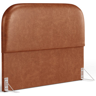 Cabeceira Cama Box Casal 140cm Orgânica Lanna W01 Couríssimo Camel - Lyam Decor em Oferta na Shopee