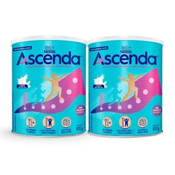 Kit 2 Suplemento Alimentar Nestlé Ascenda Baunilha 800g