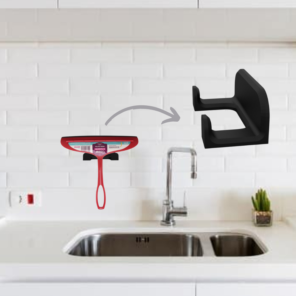 Suporte Organizador Para Rodo de Cozinha Pia Vidro Universal em Oferta na Shopee