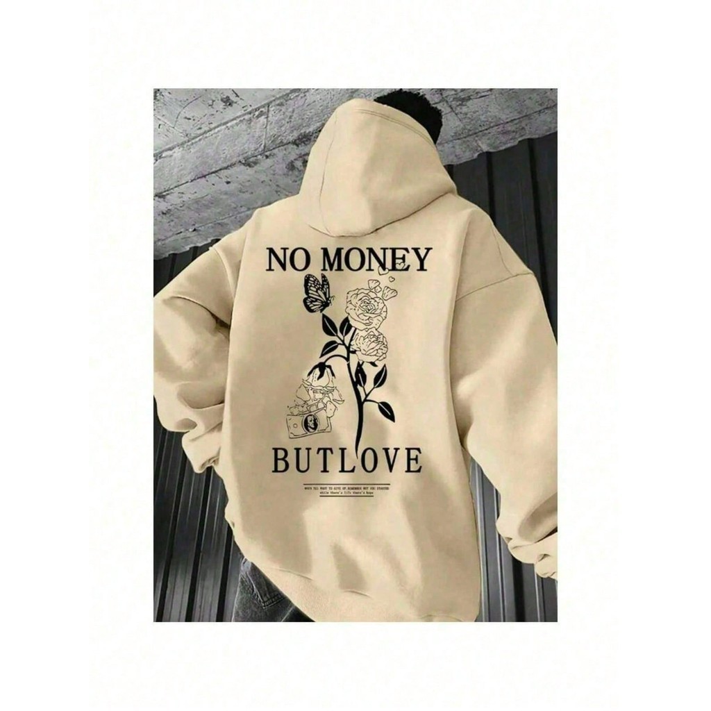 Blusa Casaco Moletom Flanelado Canguru Unissex Estampa No Money Lançamento Envio Já