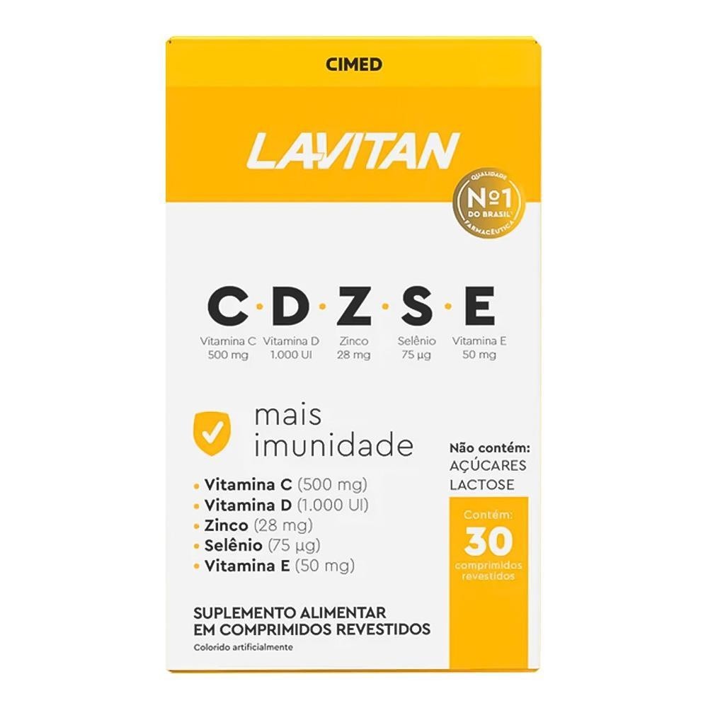 LAVITAN C.D.Z.S.E MAIS IMUNIDADE COM 30 COMPRIMIDOS em Oferta na Shopee