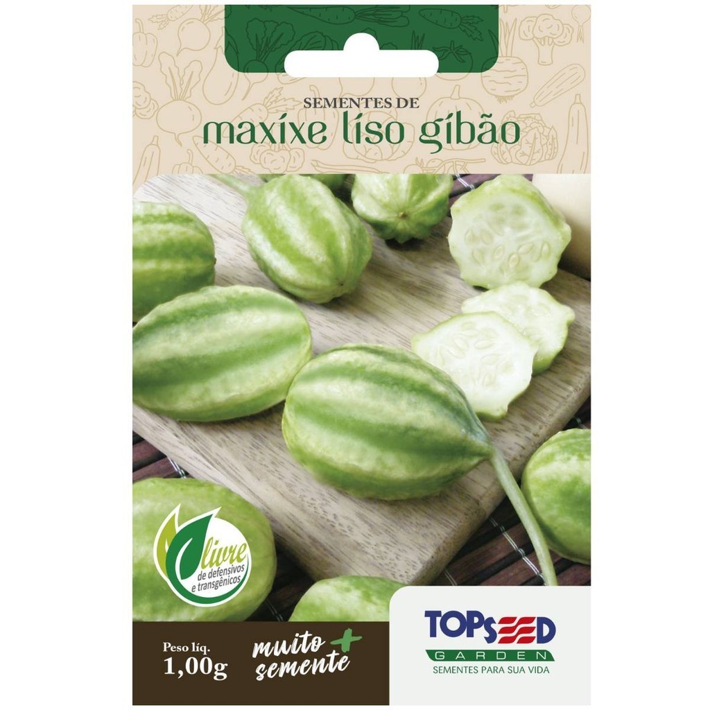 Sementes de Maxixe Liso Gibão TOPSEED em Oferta na Shopee