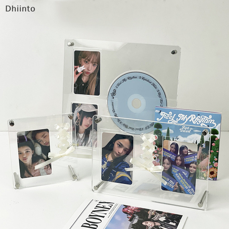 dhiinto.br Acrylic Photo Frame Postcard Holder Display Stand 6-10cm Room Decor BR