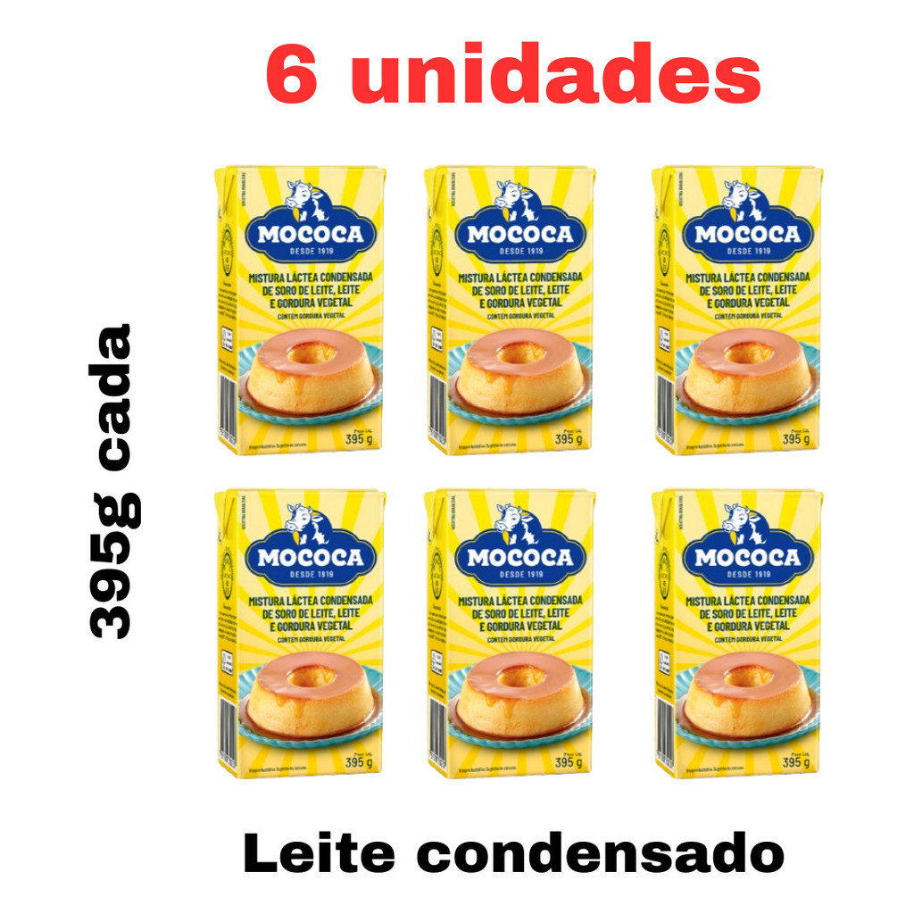 Kit 6  Leite Condensado Mistura Láctea Bolos E Brigadeiro