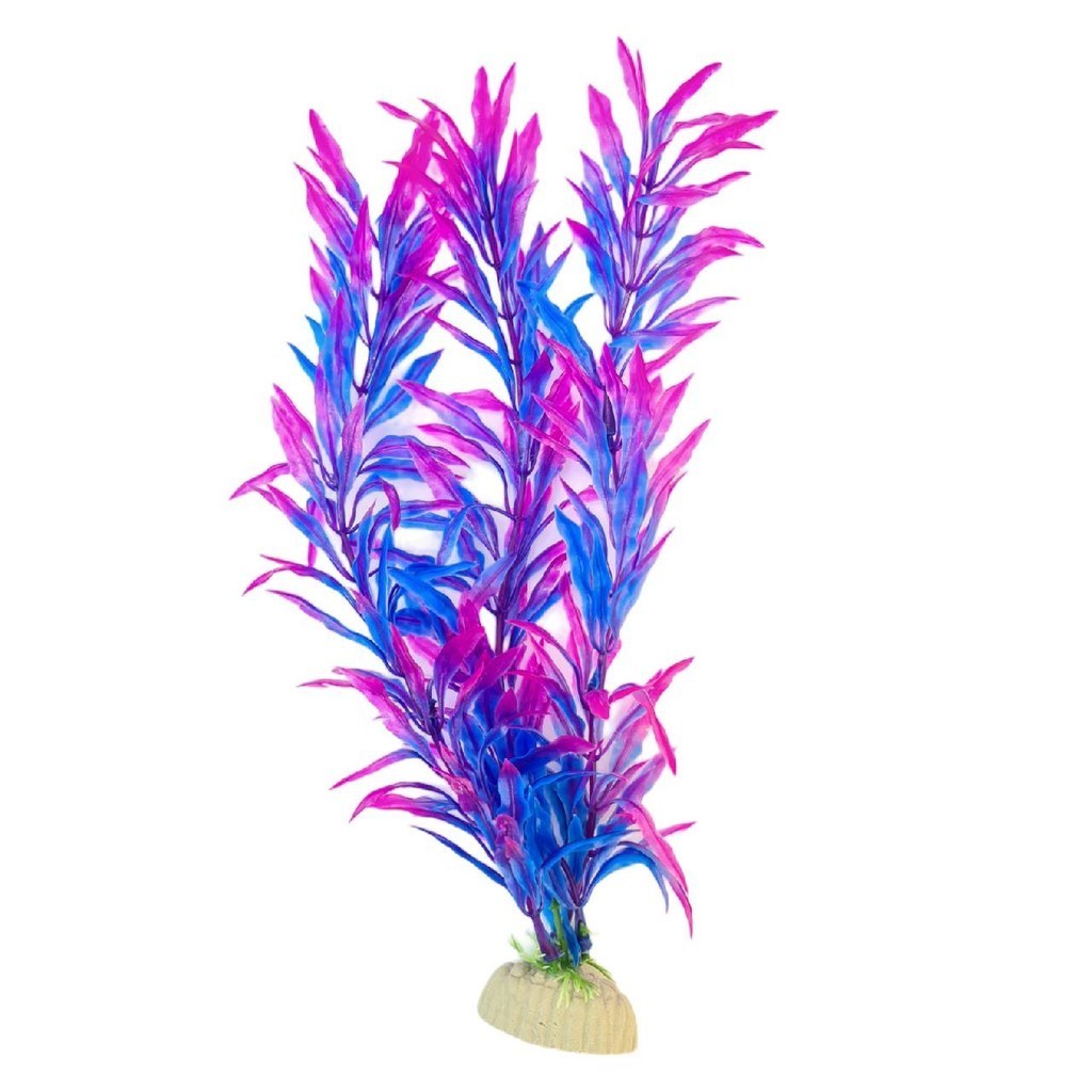 Planta Artificial 20 a 25cm Robusta Decoração Aquário