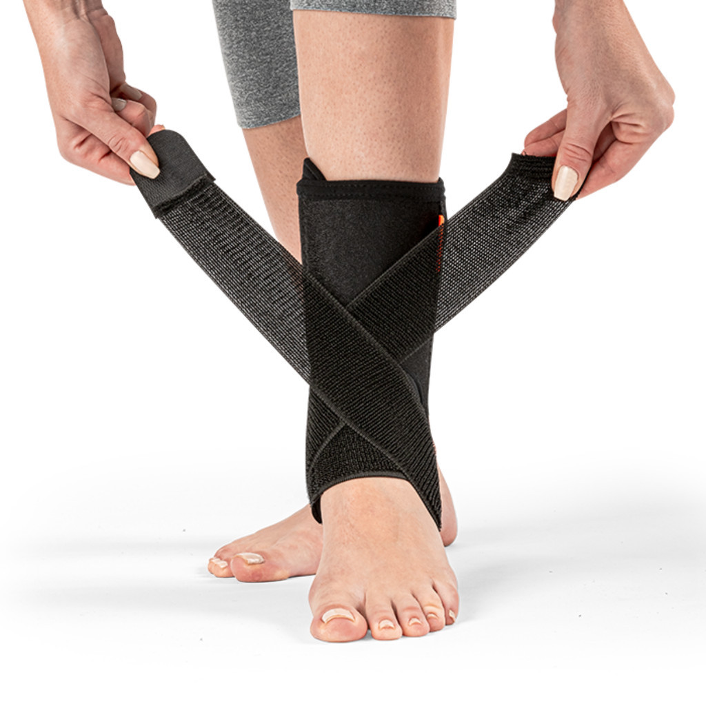 Estabilizador de Tornozelo Hidroligh Neoprene Bilateral Preto