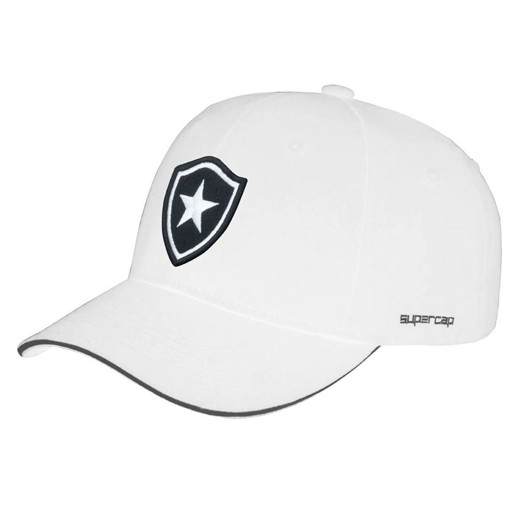 Boné Botafogo Supercap Licenciado Sarja Branco Masculino