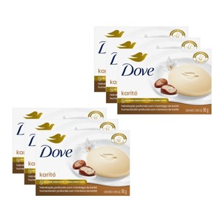 Kit Sabonete Dove Karité E Baunilha 90g c/6un em Oferta na Shopee
