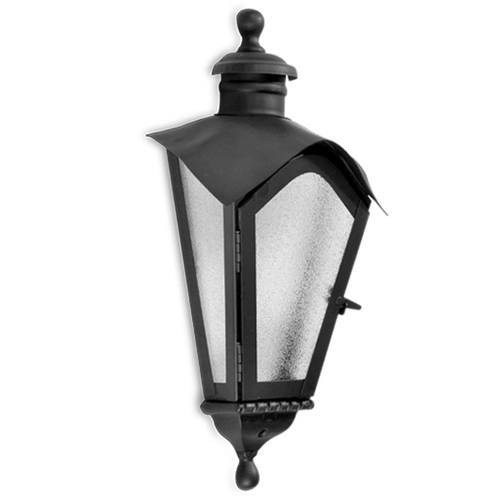Arandela De Ferro Colonial Sinhá Meia Taça Cor Preta 1512/A - 53x28 cm Incolustre