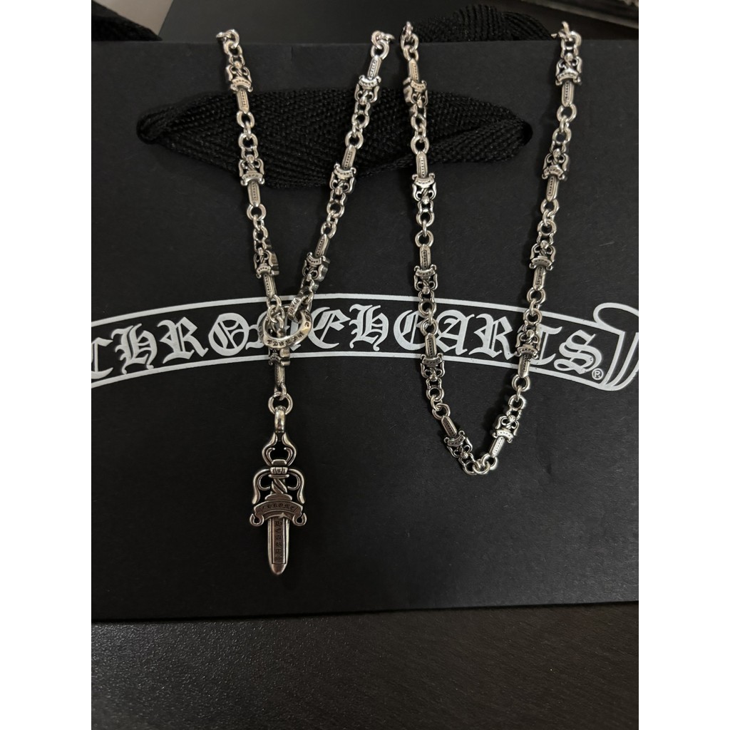 Chrome Hearts  Colar/925 Colar de Prata para Homens Novo Estilo Ajustável Hip Hop Punk