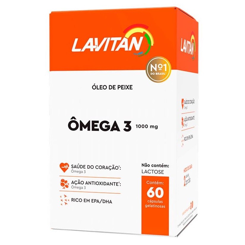 Lavitan Ômega 3 1000mg 60 cps + Lavitan Memória 60 cps