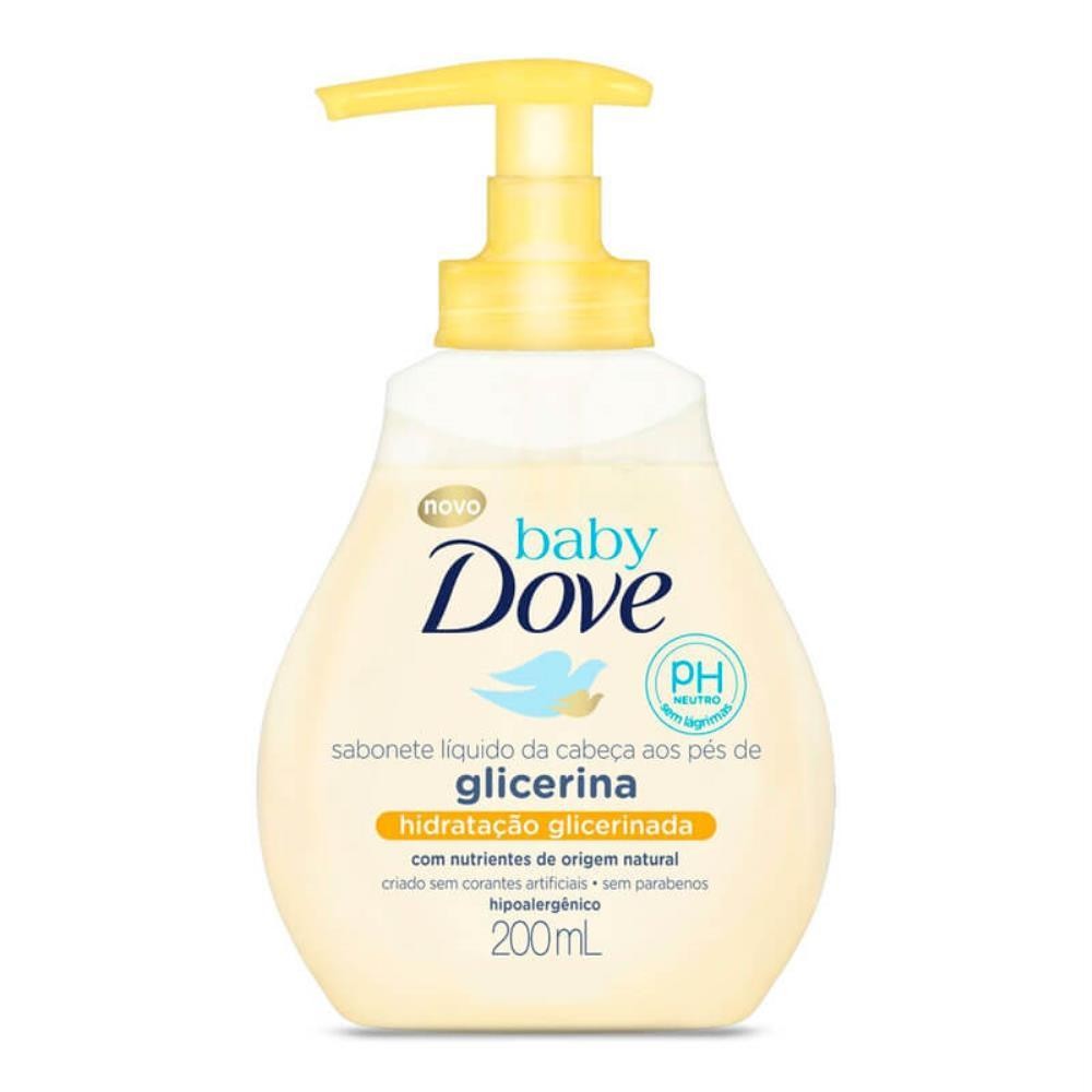 DOVE BABY SABONETE LÍQUIDO DE GLICERINA COM 200ML em Oferta na Shopee