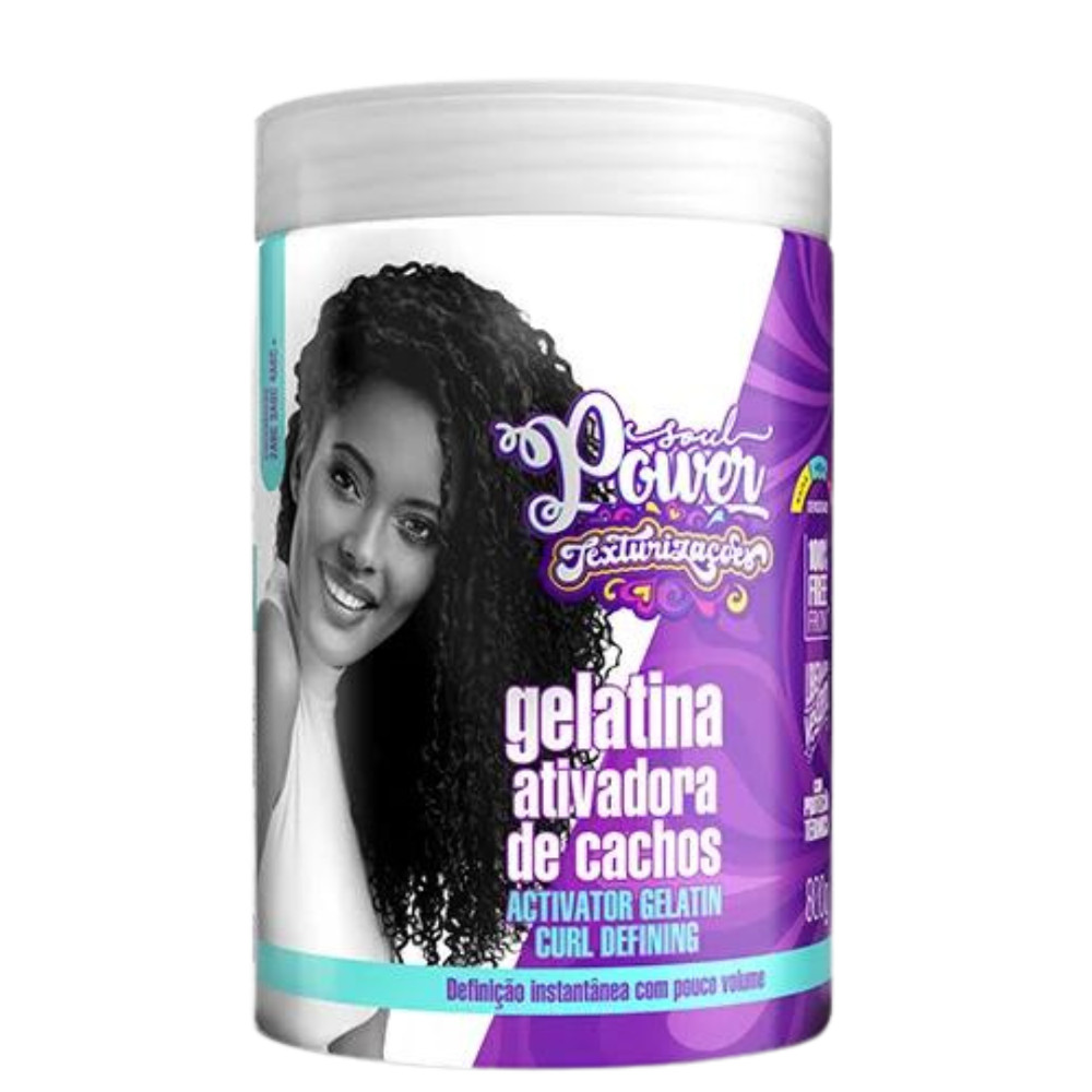Soul Power Texturizações Curl Gelatina Ativadora de Cachos 800ml