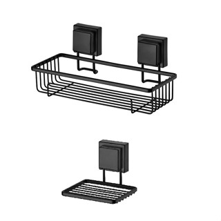 Kit Suporte De Banheiro Lavabo Porta Sabonete Porta Shampoo Com Ventosa em Oferta na Shopee