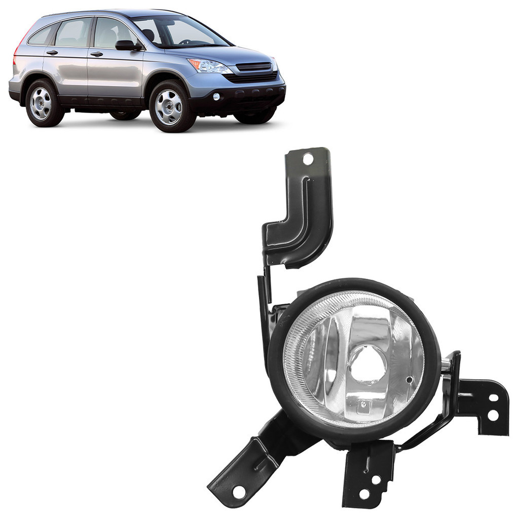 Farol de Milha Auxiliar Crv 2007 2008 2009 Lente Lisa em Acrílico - Spare Parts and Accessories for Vehicles