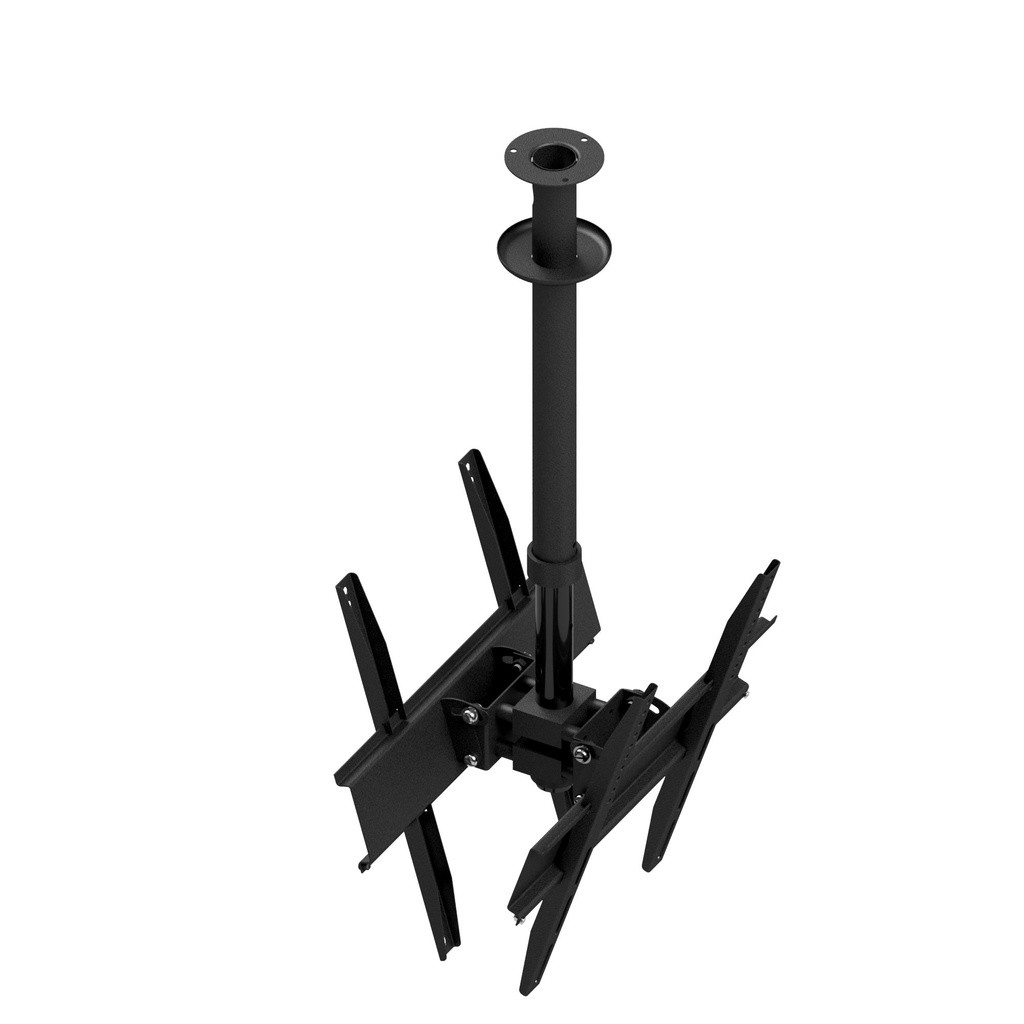 SUPORTE DUPLO DE TETO MONITOR/TV SMART 32 A 65 POELGADA COM INCLINAÇÃO