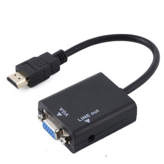 Cabo Conversor Adaptador Hdmi Para Vga Com Saída P2 Áudio em Oferta na Shopee