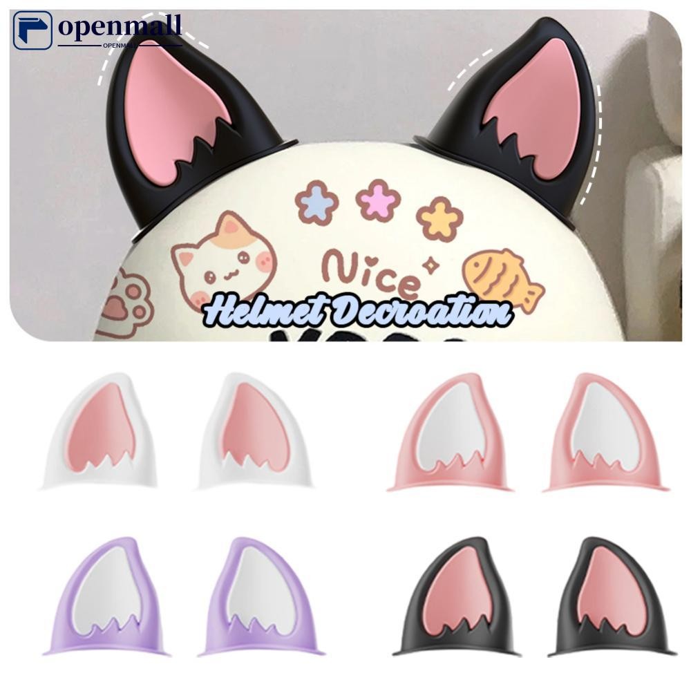 openmall 2 Pçs Capacete Da Motocicleta Orelhas De Gato Motocross Do Carro Elétrico Acessórios Condução Estilo Decroation A3J1 em Oferta na Shopee
