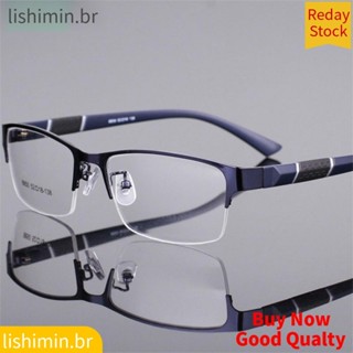 Meia Armação Anti-Luz Azul Óculos Planos Moda Confortável Transparentes Radiação Para Homens em Oferta na Shopee