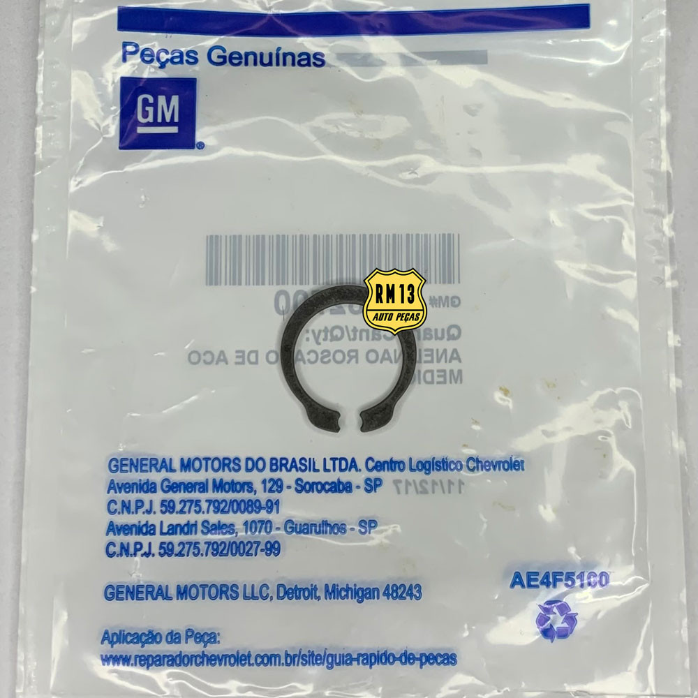 Trava Anel Pinhão Traseira Cobalt Prisma 6 Marchas 24582700