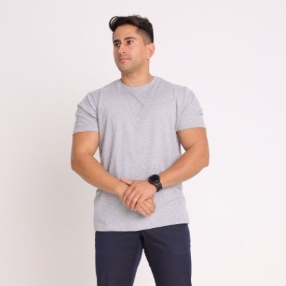 Camiseta Masculina Branca Preta Lisa Básica 100% Algodão