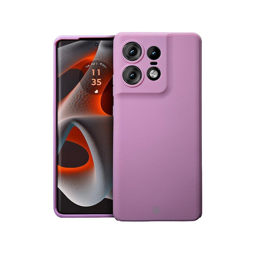 Capa  Case Capinha para Motorola Moto Edge 50 Pro - Silicon Veloz - Rosa - Gshield - Mobile & Gadgets