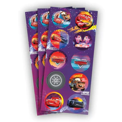 30~150 ADESIVO DISNEY CARROS REDONDO Regina (CHOCO)
