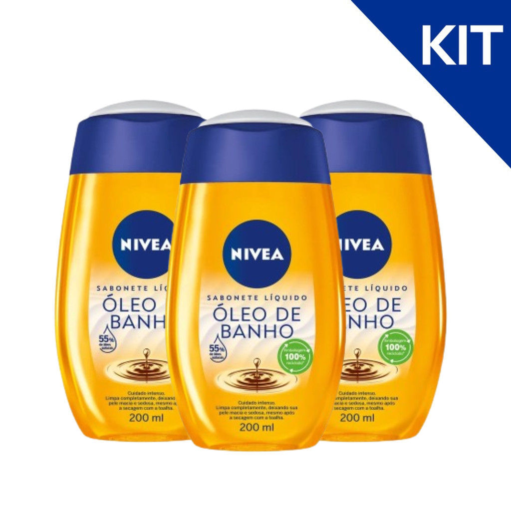 KIT NIVEA Sabonete Líquido Óleo de Banh...